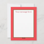 feestelijke retro  meisje kerst feestdagenkaart (Achterkant)