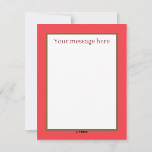 feestelijke retro  meisje kerst feestdagenkaart (Achterkant)