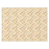 Feestelijke Retro Oranje Beige Diamantpatroon Tafelkleed (Voorkant (Horizontaal))