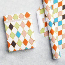 Feestelijke Retro Pastel Diamant Patroon