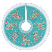 Feestelijke retro rendieren kerstboom rok (Voorkant)
