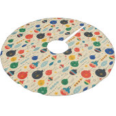 Feestelijke Retro Vintage Kerst Ornamenten Kerstboom Rok (Gekanteld)