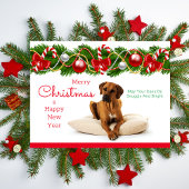 Feestelijke Rhodesian Ridgeback Christmas Briefkaa Feestdagenkaart