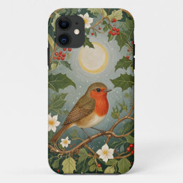 Feestelijke Robin en Holly Case-Mate iPhone Case