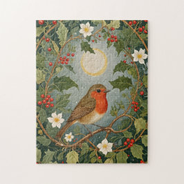Feestelijke Robin en Holly Legpuzzel