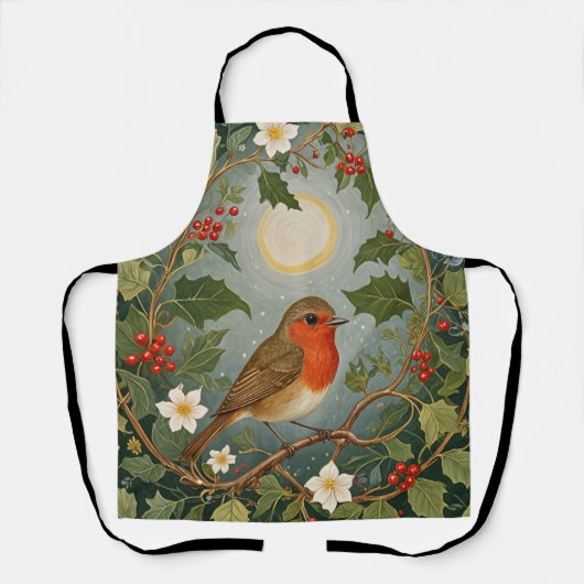 Feestelijke Robin en Holly Schort (Voorkant)
