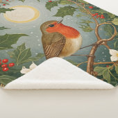 Feestelijke Robin en Holly Sherpa Deken (3/4)