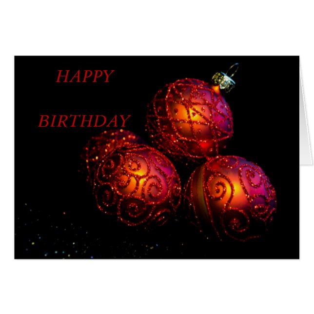 Feestelijke rode ballen (Voorkant Horizontaal)