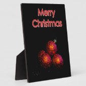 Feestelijke rode ballen fotoplaat (Zijkant)