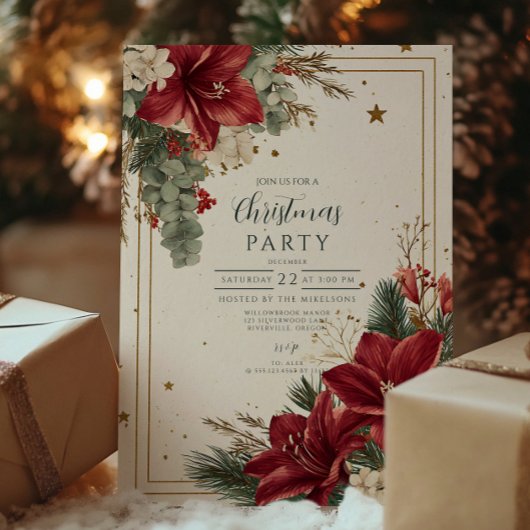 Feestelijke Rode Bessen Prettig Kerstfeest Kaart