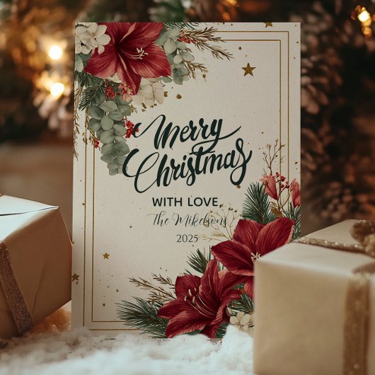 Feestelijke rode bessen Vrolijk Kerstfeest Feestdagenkaart