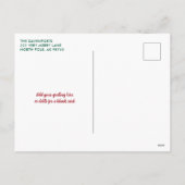 Feestelijke Rode & Blauwgroen Hond Botten Patroon  Feestdagenkaart (Achterkant)