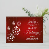 Feestelijke Rode Donoren Vrijwilligers Personeelsw Folie Feestdagenkaart (Staand Voorkant)