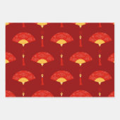 Feestelijke rode en gouden Chinese nieuwjaarpictog Inpakpapier Vel (Voorkant 2)