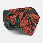 Feestelijke rode en groene bladeren stropdas (Opgerold)