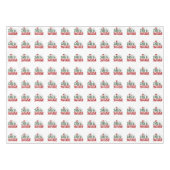 Feestelijke rode en groene Feliz Navidad Tafelkleed (Voorkant (Horizontaal))