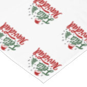 Feestelijke rode en groene Feliz Navidad Tafelkleed (Gekanteld)