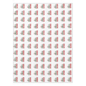 Feestelijke rode en groene Feliz Navidad Tafelkleed (Voorkant)