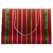 feestelijke rode en groene kerst groot cadeauzakje (Voorkant)