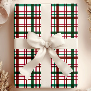 Feestelijke rode en groene Kerst kersttrui patroon Cadeaupapier