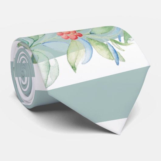 feestelijke rode en groene kerst stropdas (Opgerold)