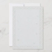 Feestelijke rode en groene kerstdiner menu kaart (Achterkant)