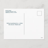 Feestelijke rode en groene kerstgroeten met foto feestdagenkaart (Achterkant)