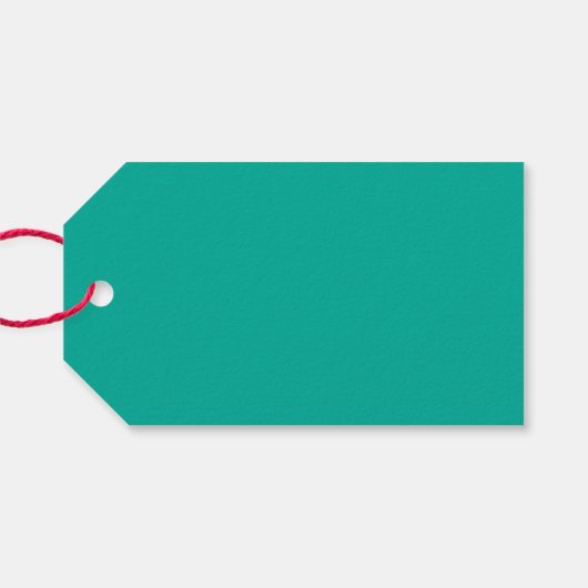 Feestelijke rode en groene "Vrolijke" Kerstmis Cadeaulabel (Achterkant Horizontaal)