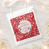 Feestelijke rode en witte Candy Canes Kerstmis Bedankzakje (Geknipt)