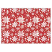 Feestelijke rode en witte sneeuwvlok naadloos patr tafelkleed (Voorkant (Horizontaal))