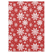 Feestelijke rode en witte sneeuwvlok naadloos patr tafelkleed (Voorkant)