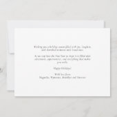 Feestelijke rode fotostrip Vrolijk kerstfeest Feestdagenkaart (Achterkant)