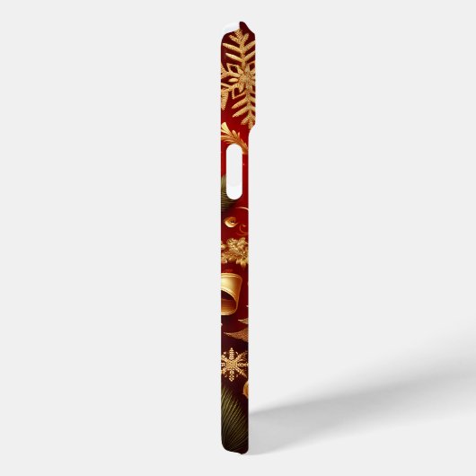 FEESTELIJKE RODE & GOUDEN KERSTBOMEN HOLLY Case-Mate iPhone CASE (Achterkant / Rechts)