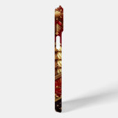 FEESTELIJKE RODE & GOUDEN KERSTBOMEN HOLLY Case-Mate iPhone CASE (Achterkant / Rechts)