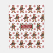 Feestelijke Rode Groene Deken Gift met Jouw naam � (Voorkant)