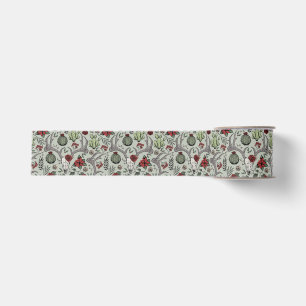 Feestelijke Rode & Groene Land Kerst Herten Antler Grosgrain Lint