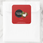 Feestelijke Rode Kokosnoot Coquito Bottle Label St (Tas)