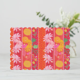 Feestelijke rode lege achterkant uitnodigingskaart kaart