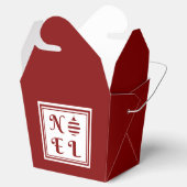 Feestelijke Rode Noel Vrolijk Kerstfeest Bedankdoosjes (Geopend)