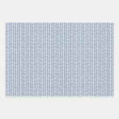 Feestelijke rode perzik blush roze blauw hart patr inpakpapier vel (Voorkant 3)