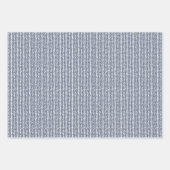 Feestelijke rode perzik blush roze blauw hart patr inpakpapier vel (Voorkant 3)