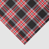 Feestelijke Rode Plaid en Belgische Mechelse Kerst Tissuepapier (Detail)