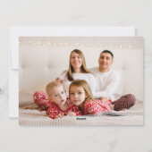 Feestelijke Rode Poinsettia Bloemen Kerst Kinder F Feestdagenkaart (Achterkant)