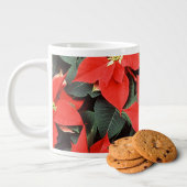 Feestelijke Rode Poinsettia Jumbo Mok