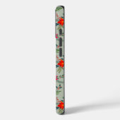 Feestelijke rode Poinsettia Kerstbloem Case-Mate iPhone Case (Achterkant / Links)