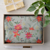 Feestelijke rode Poinsettia Kerstbloem Tissuepapier