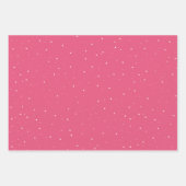 Feestelijke Rode Roze Kerstboom Waterverf Vakantie Inpakpapier Vel (Voorkant 2)