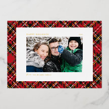 Feestelijke rode ruitpatroon foto prettige feestda