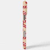 Feestelijke rode snoepriet Case-Mate iPhone case (Achterkant / Rechts)