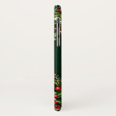 Feestelijke rode strik met levendige kerstgroen Case-Mate iPhone case (Achterkant/links)